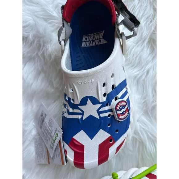 🆕 Marvel Crocs Captain America Echo Clog Unisex Size Men’s 6 Women’s 8 - Picture 3 of 7
